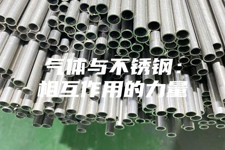 氣體與不銹鋼:相互作用的力量